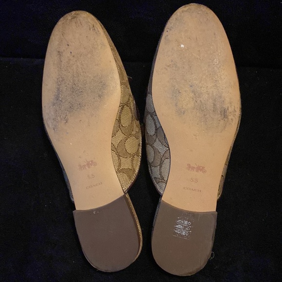 Coach Mules Brown/Tan Size 5.5 - Picture 4 of 5